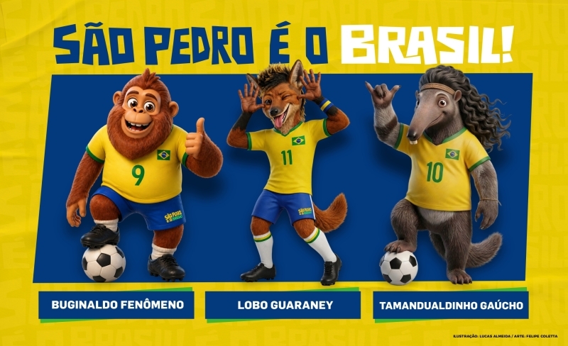 Noticia sao-pedro-e-o-brasil-copa-do-mundo-tera-mascote-inspirado-em-animais-tipicos